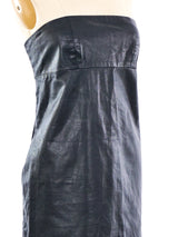 Maison Margiela Strapless Leather Top Top arcadeshops.com