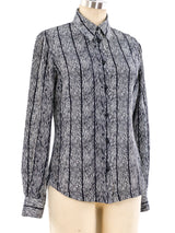 Versus by Gianni Versace Printed Blouse Top arcadeshops.com