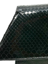 Carlos Falchi for Hanae Mori Snakeskin Convertible Clutch Accessory arcadeshops.com