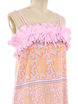 Zandra Rhodes Ruffle Tank Dress Dress arcadeshops.com