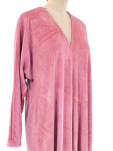 Halston IV Pink Velvet Caftan Dress arcadeshops.com