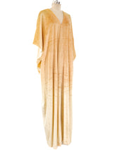 Halston IV Gold Velvet Caftan Dress arcadeshops.com
