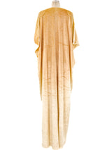 Halston IV Gold Velvet Caftan Dress arcadeshops.com
