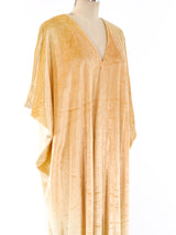 Halston IV Gold Velvet Caftan Dress arcadeshops.com