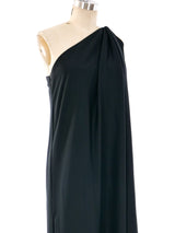 Halston IV One Shoulder Jersey Dress Dress arcadeshops.com
