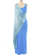 1994 Gianni Versace Open Buckled Chainmail Gown Dress arcadeshops.com