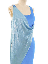1994 Gianni Versace Open Buckled Chainmail Gown Dress arcadeshops.com