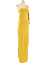 Claude Montana Chartreuse Jersey Dress Dress arcadeshops.com