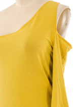 Claude Montana Chartreuse Jersey Dress Dress arcadeshops.com