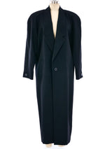 Black Maxi Overcoat Outerwear arcadeshops.com