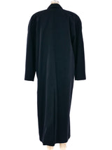 Black Maxi Overcoat Outerwear arcadeshops.com