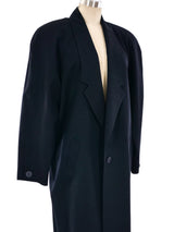 Black Maxi Overcoat Outerwear arcadeshops.com