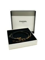Chanel Logo Plaque Skinny Belt Accessory arcadeshops.com