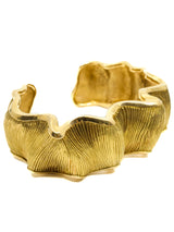 18K Gold Chanel Ribbon Cuff Accessory arcadeshops.com