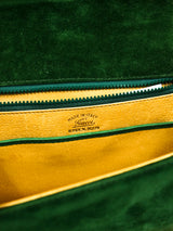 Gucci Green Suede Sylvie Chain Bag Accessory arcadeshops.com