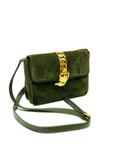 Gucci Green Suede Sylvie Chain Bag Accessory arcadeshops.com