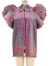 Zandra Rhodes Printed Fan Pleated Jacket Jacket arcadeshops.com