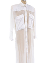 Ted Lapidus Sheer Shirt Dress Dress arcadeshops.com