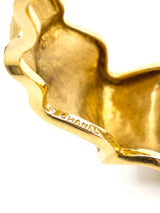 18K Gold Chanel Ribbon Cuff Accessory arcadeshops.com