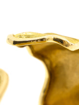 18K Gold Chanel Ribbon Cuff Accessory arcadeshops.com