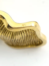 18K Gold Chanel Ribbon Cuff Accessory arcadeshops.com