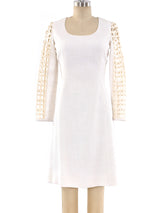 Cage Sleeve Linen Dress Dress arcadeshops.com