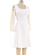 Cage Sleeve Linen Dress Dress arcadeshops.com