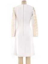 Cage Sleeve Linen Dress Dress arcadeshops.com
