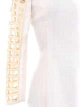 Cage Sleeve Linen Dress Dress arcadeshops.com