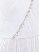 Travilla Plisse Pleated One Shoulder Gown Dress arcadeshops.com