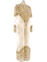 Bead Embellished Net Duster Jacket arcadeshops.com