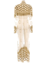 Bead Embellished Net Duster Jacket arcadeshops.com