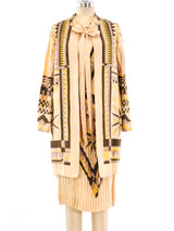 1920's Printed Dress Ensemble Suit arcadeshops.com