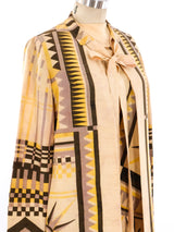 1920's Printed Dress Ensemble Suit arcadeshops.com