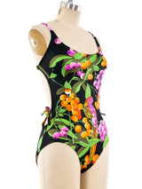 Tropical Floral Printed Swimsuit Ensemble Suit arcadeshops.com