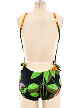 Tropical Floral Printed Swimsuit Ensemble Suit arcadeshops.com