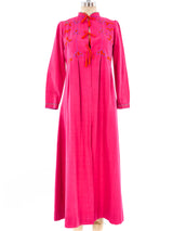 Josefa Floral Embroidered Caftan Dress arcadeshops.com
