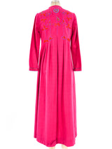 Josefa Floral Embroidered Caftan Dress arcadeshops.com