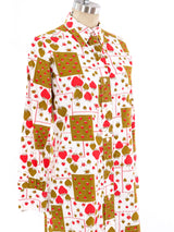 Geoffrey Beene Strawberry Printed Shirt Dress Dress arcadeshops.com