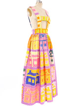 Bill Tice for Gloria Vanderbilt Quilt Print Jumper Dress arcadeshops.com