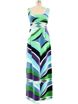 Pucci Velvet Maxi Dress Dress arcadeshops.com