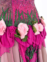 Zandra Rhodes Floral Embellished Party Dress Dress arcadeshops.com