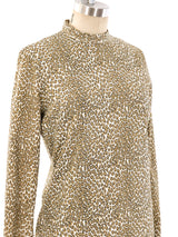 Leopard Printed Fringed Mini Dress Dress arcadeshops.com