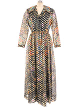 Metallic Lurex Dotted Shirt Dress Dress arcadeshops.com