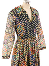 Metallic Lurex Dotted Shirt Dress Dress arcadeshops.com