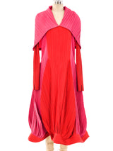 Issey Miyake Sculptural Plisse Colorblock Dress Dress arcadeshops.com