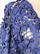 Indigo Crochet Cardigan Jacket arcadeshops.com