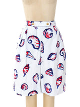 Ungaro Seashell Printed Shorts Bottom arcadeshops.com