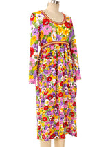 Goldworm Floral Jersey Dress Dress arcadeshops.com