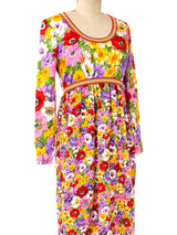 Goldworm Floral Jersey Dress Dress arcadeshops.com